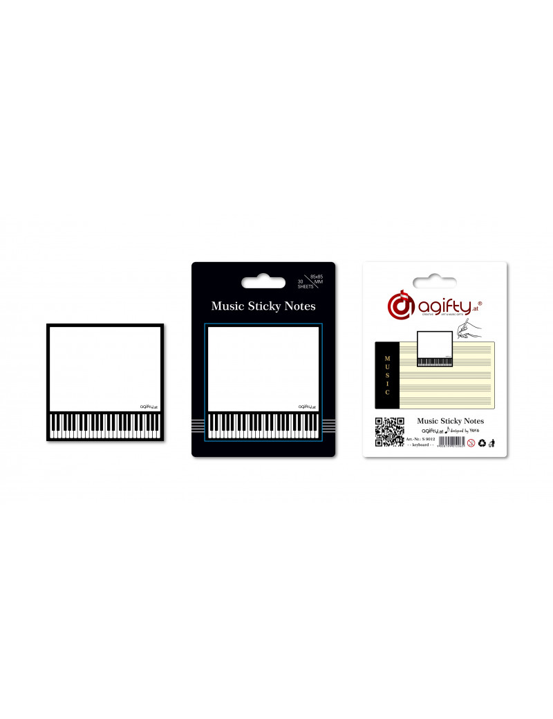 MUSIC STICKY NOTES KEYBOARD